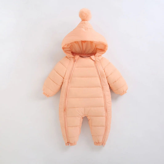 Jumpsuit crawling clothes for boys and girls aged 0-3 winter cotton