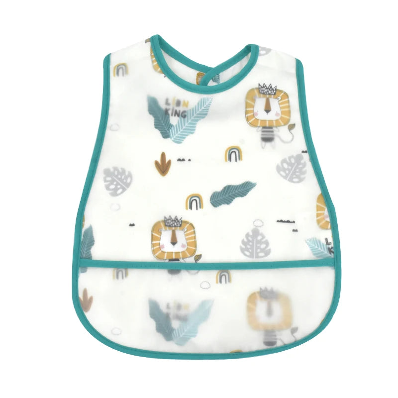 Waterproof Pocket Lunch Feeding Bibs Adjustable