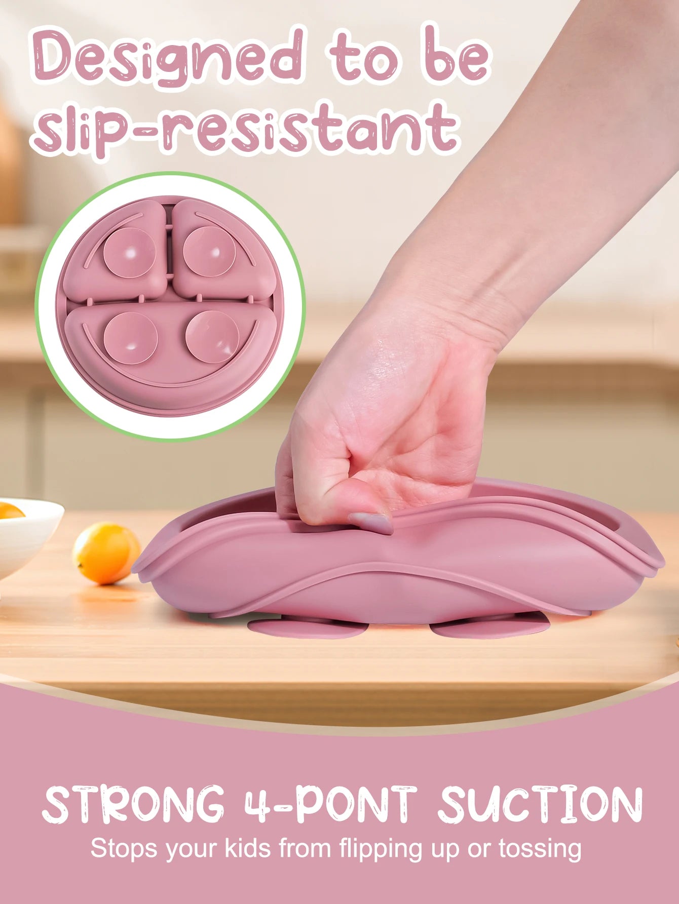 3PCS Silicone Baby Feeding Set