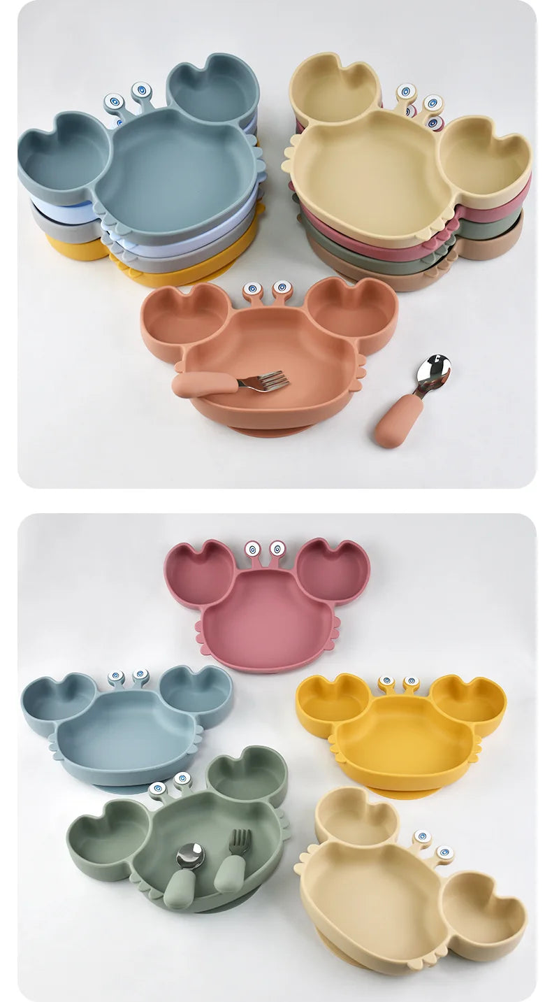 Baby Bowls Plates Fork spoon Set