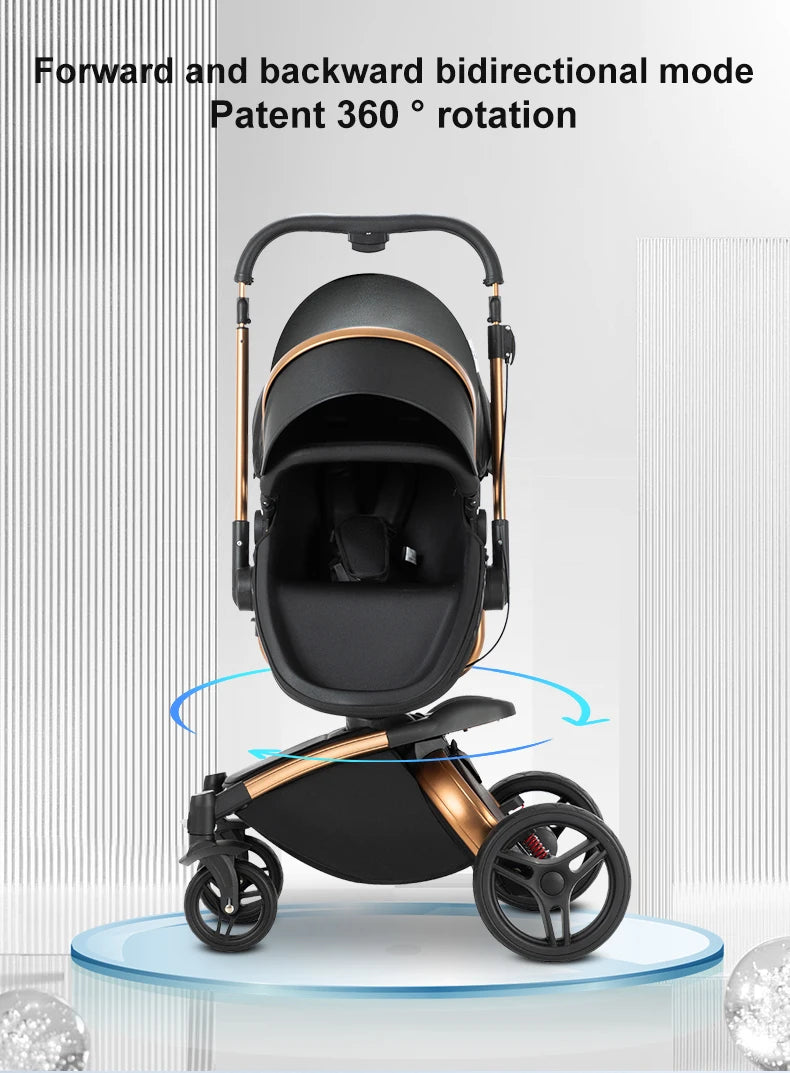 Biomimetic baby stroller 3 in 1 baby car light