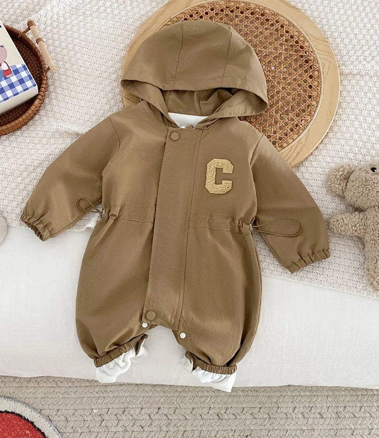 Casual Double-layer Hooded Jumpsuit