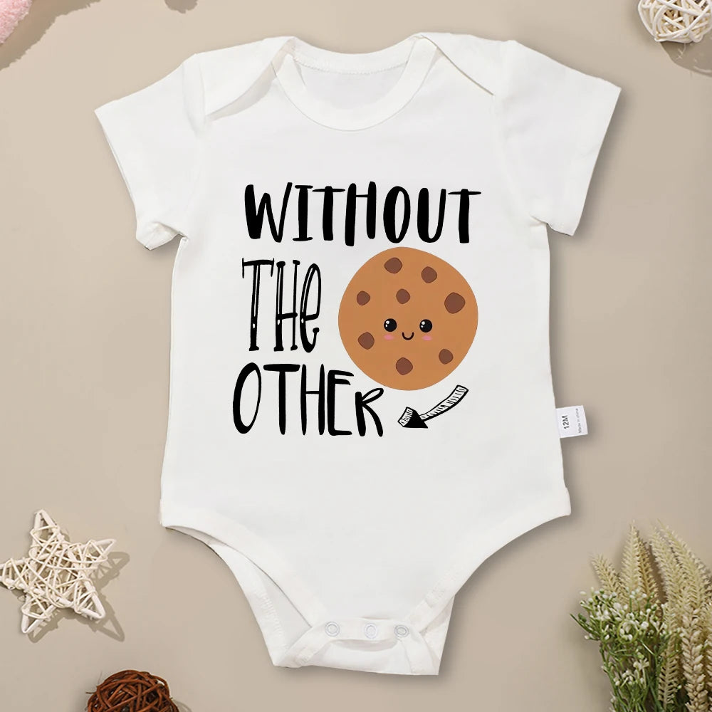 Can't Have One Without The Other Twin Baby Boys Clothes Bodysuits