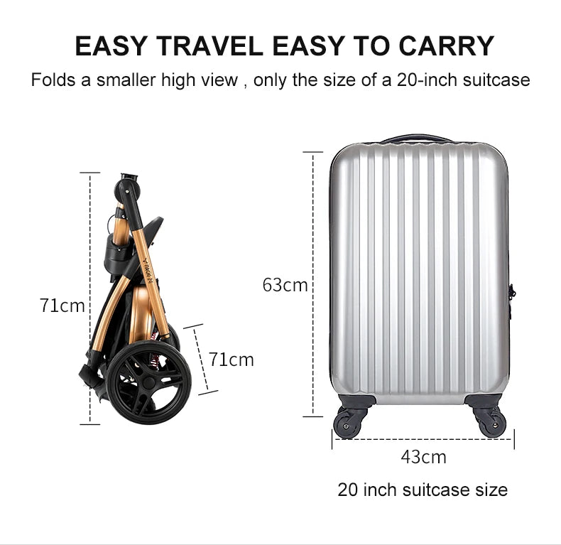 Biomimetic baby stroller 3 in 1 baby car light