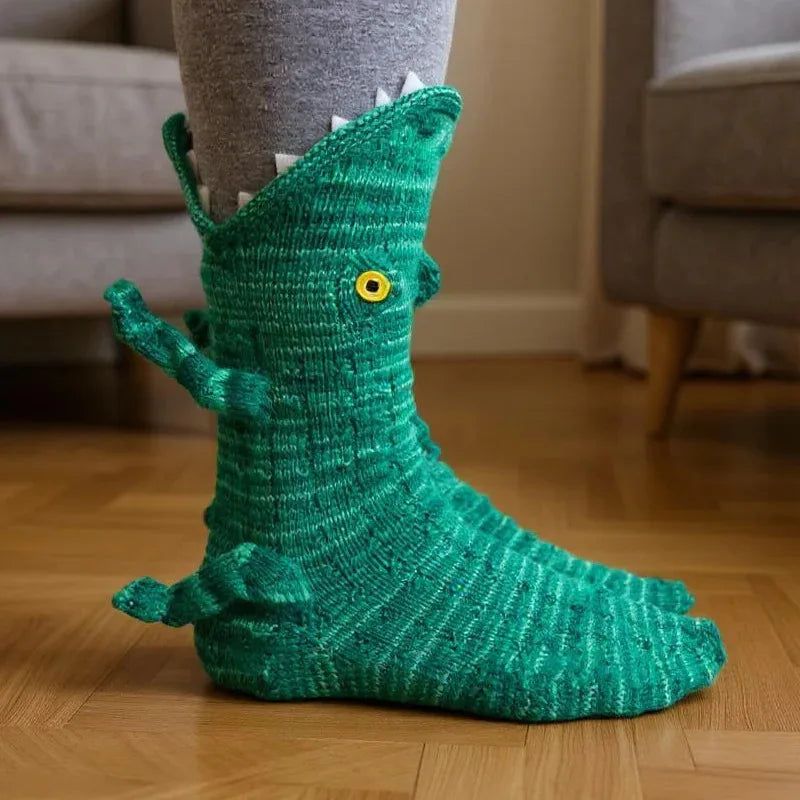 🧦 3D Knitted Animal Cute Socks | Cozy Fuzzy Thick Plush Kawaii Socks for Women, Teens & Kids | Winter Homewear & Holiday Gift