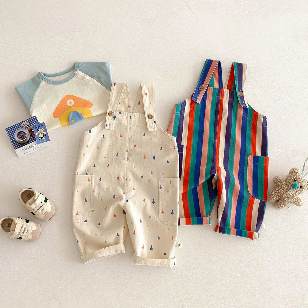 Overalls Polk Dot Jumpsuits Striped