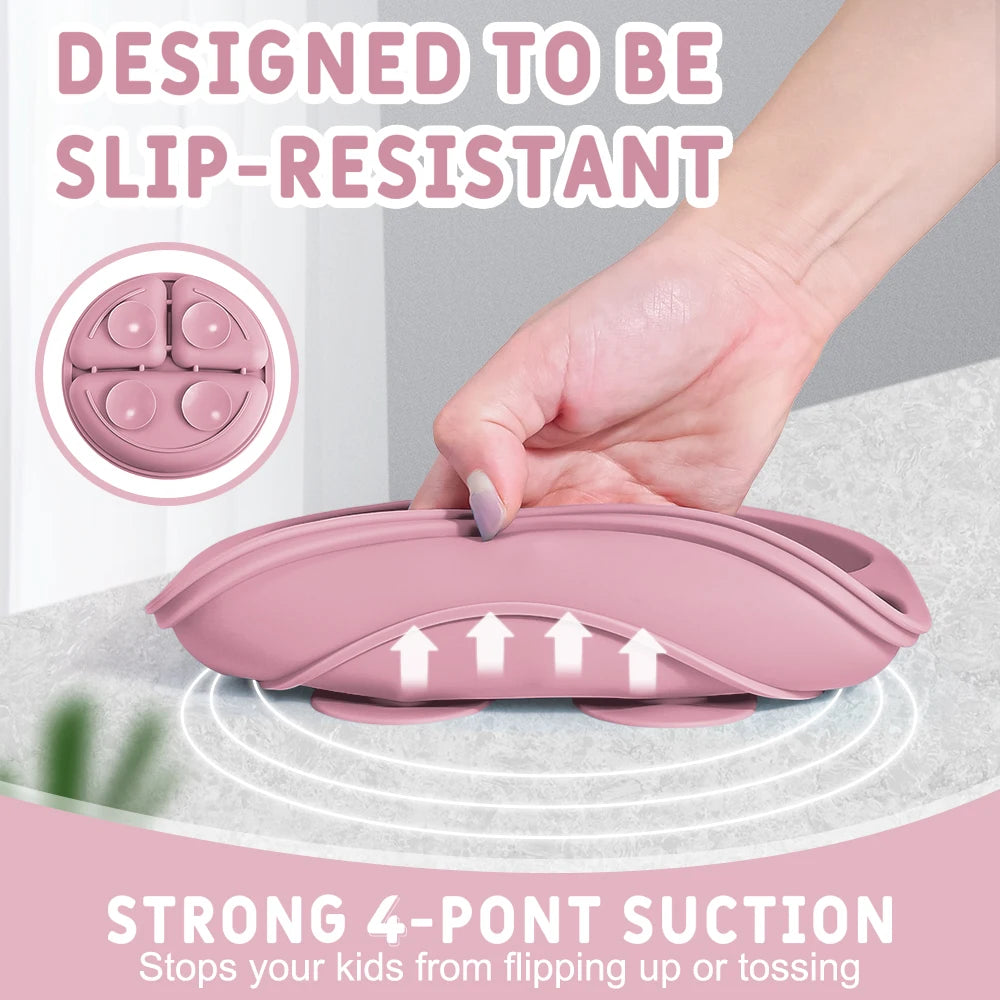 3PCS Silicone Baby Feeding Set
