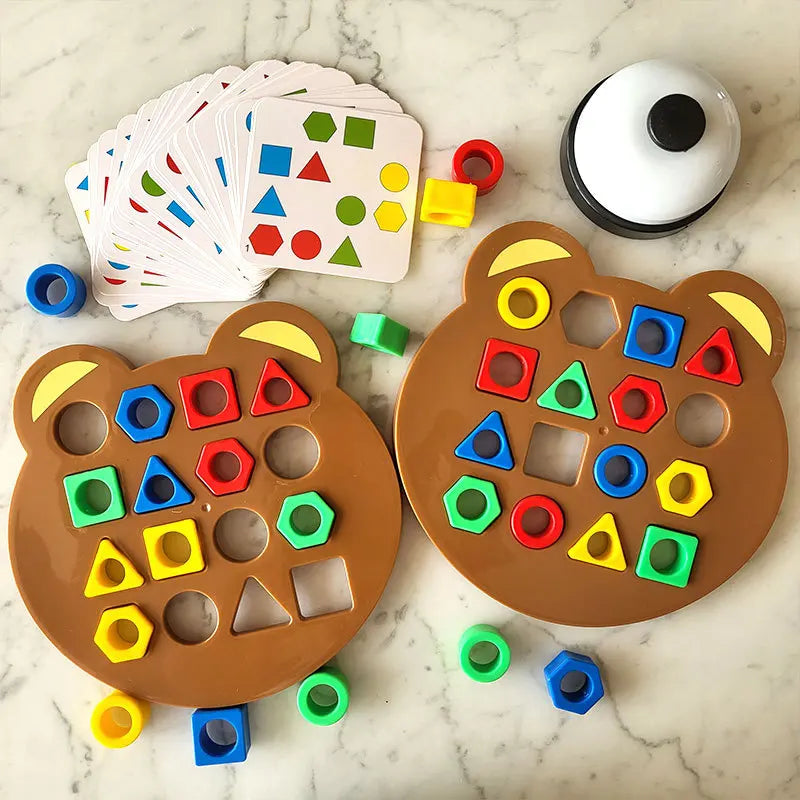 Matching Puzzle Colours Geometric Shape