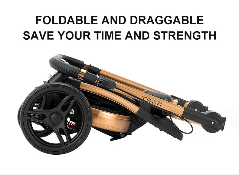 Biomimetic baby stroller 3 in 1 baby car light