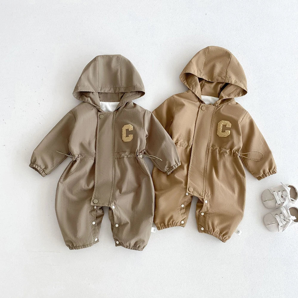 Casual Double-layer Hooded Jumpsuit