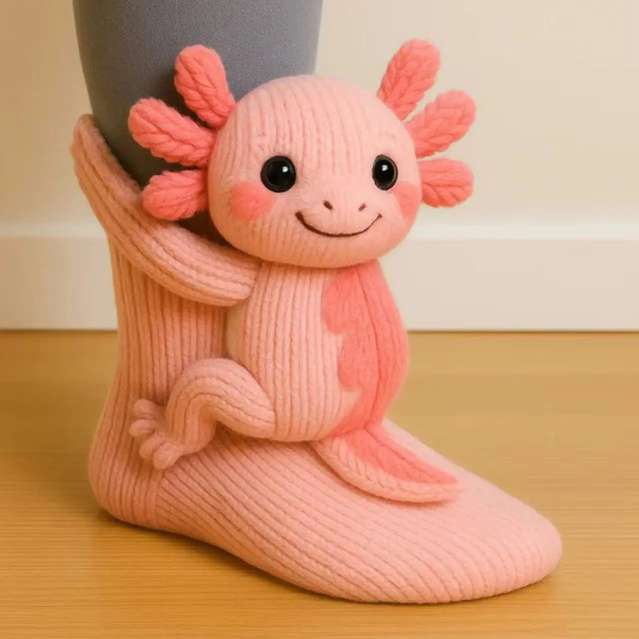 🧦 3D Knitted Animal Cute Socks | Cozy Fuzzy Thick Plush Kawaii Socks for Women, Teens & Kids | Winter Homewear & Holiday Gift