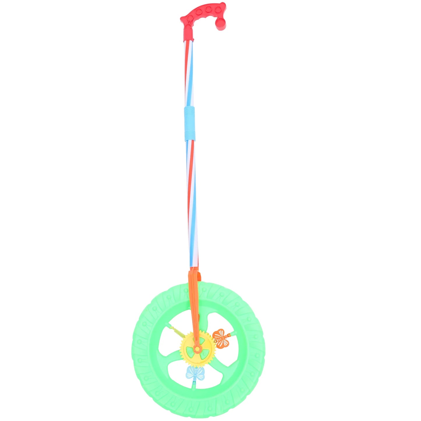 Children'S Baby 2-Section Walking Stroller With Wheels Toddler Stroller Push Walker Wheels Learning Along Pvc Color Random