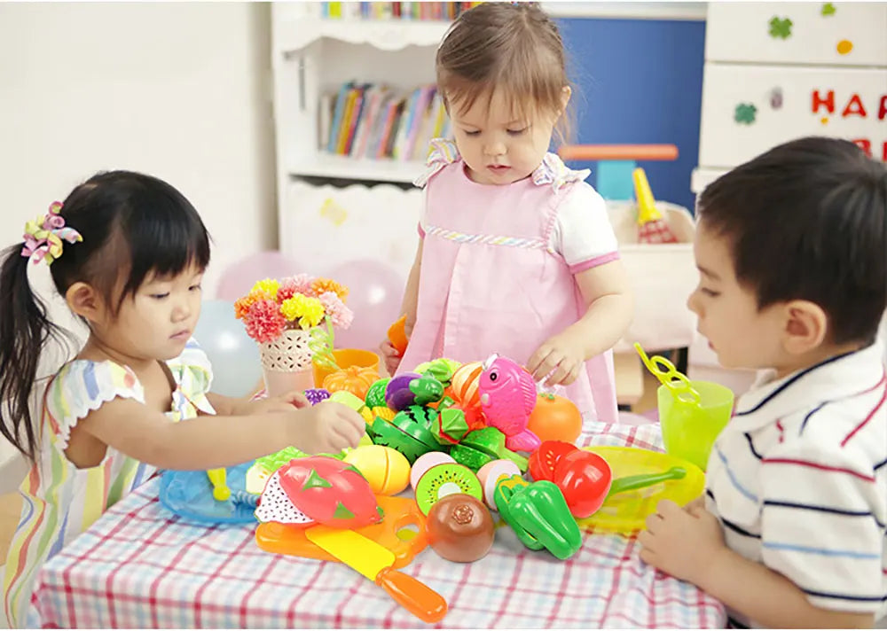 3-6 Years Old Child Vegetables and Fruits Kitchen Toys Set