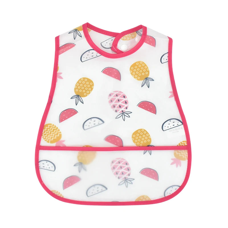 Waterproof Pocket Lunch Feeding Bibs Adjustable
