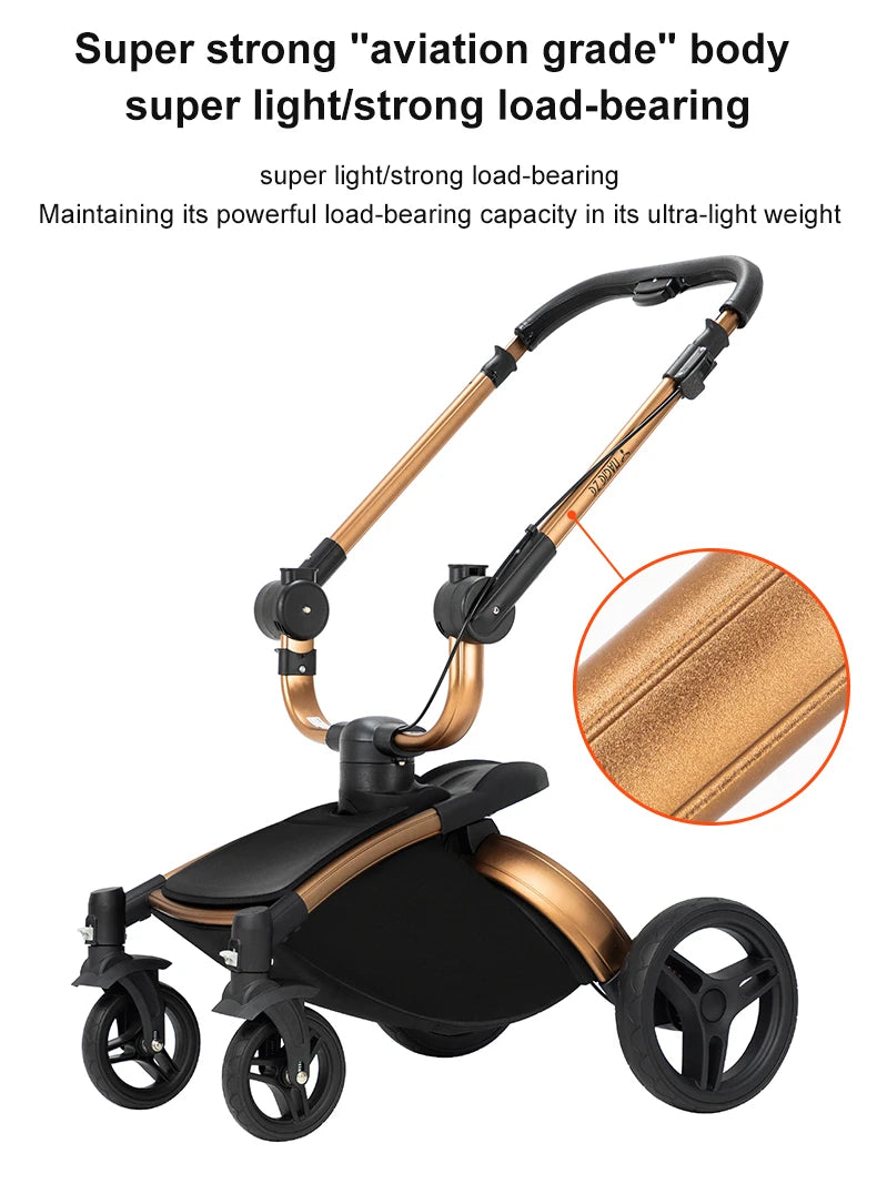 Biomimetic baby stroller 3 in 1 baby car light
