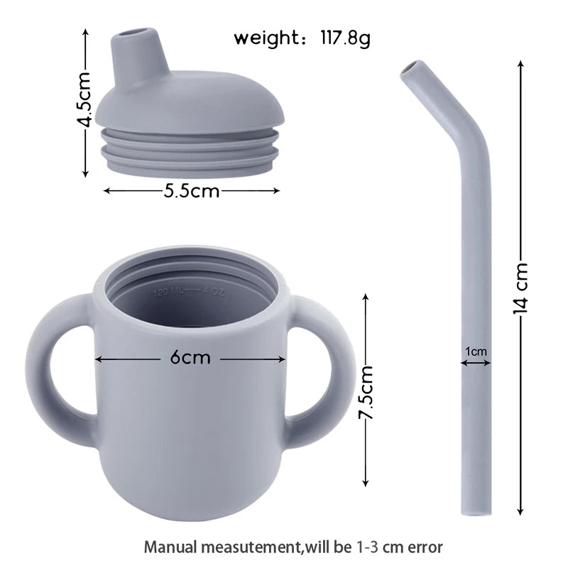 120ML Baby Silicone Sippy Cup