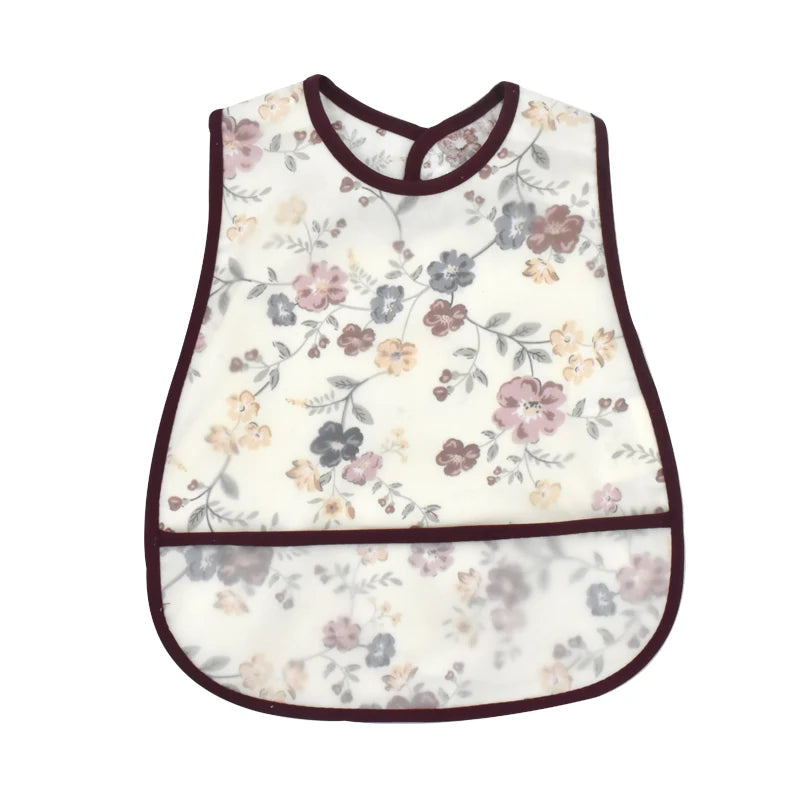 Waterproof Pocket Lunch Feeding Bibs Adjustable
