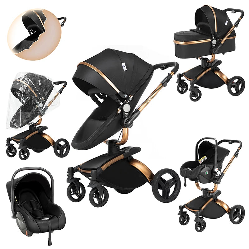 Biomimetic baby stroller 3 in 1 baby car light