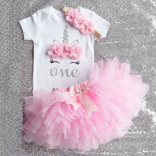Girls 1st Birthday Party Christening Outfits Princess Costume