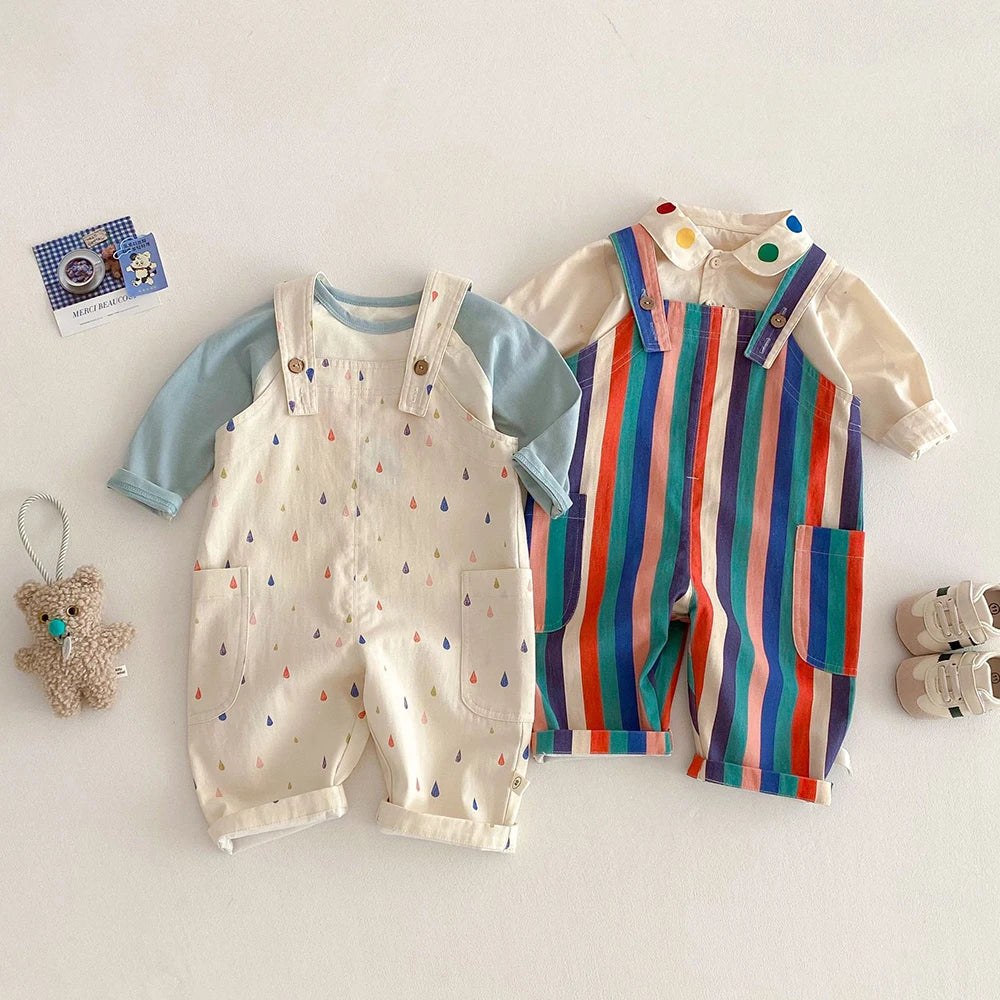 Overalls Polk Dot Jumpsuits Striped