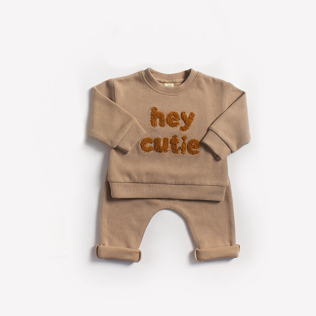Europe Baby Cotton Kintting Clothing Sets Kids Boys Girls Spring Clothes Loose Tracksuit Pullovers Tops+Pants 2PCS Outfits