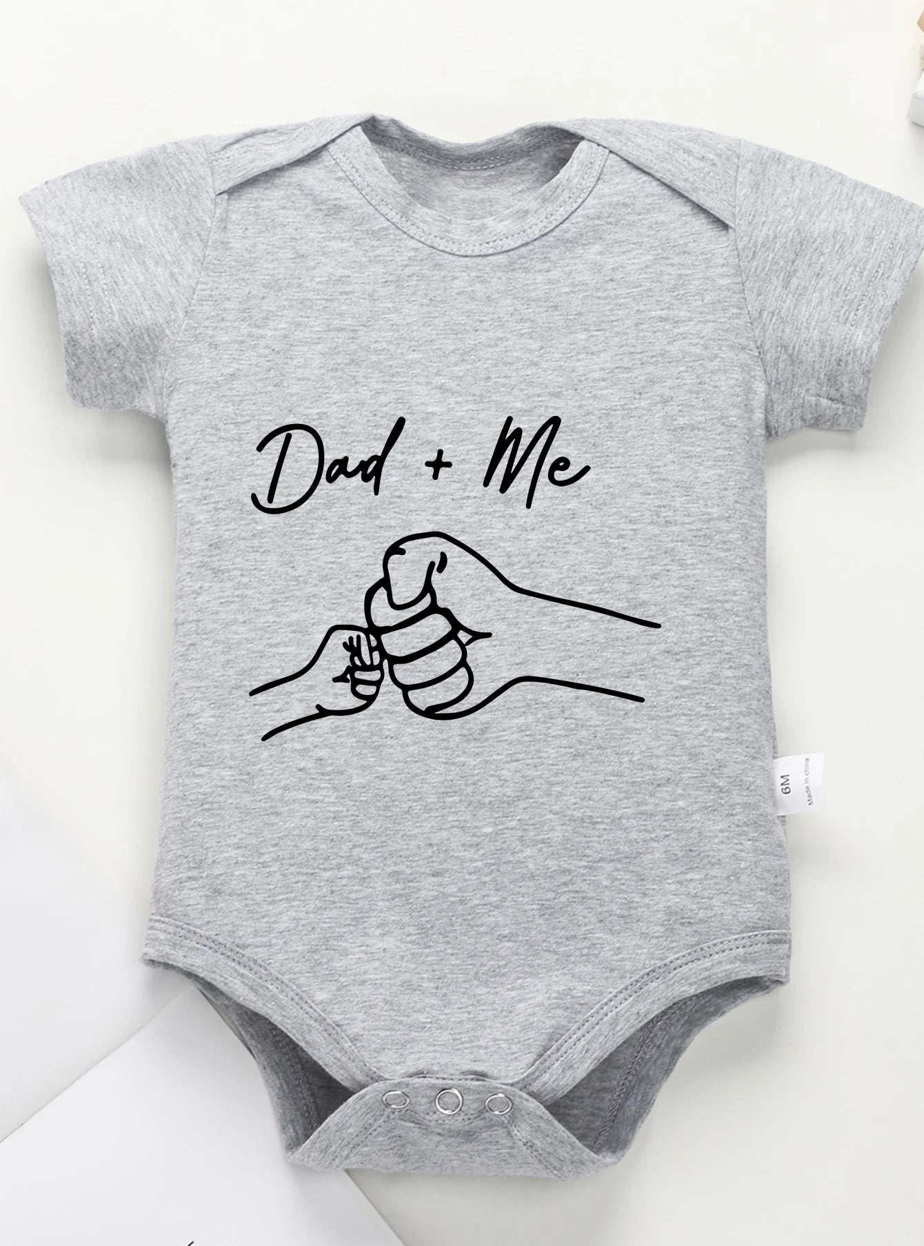 Clothes Rompers Dad and Me Printing Trendy Short Sleeve Bodysuit Newborn Infant Toddler Baby Girl Boy Jumpsuit High Quality