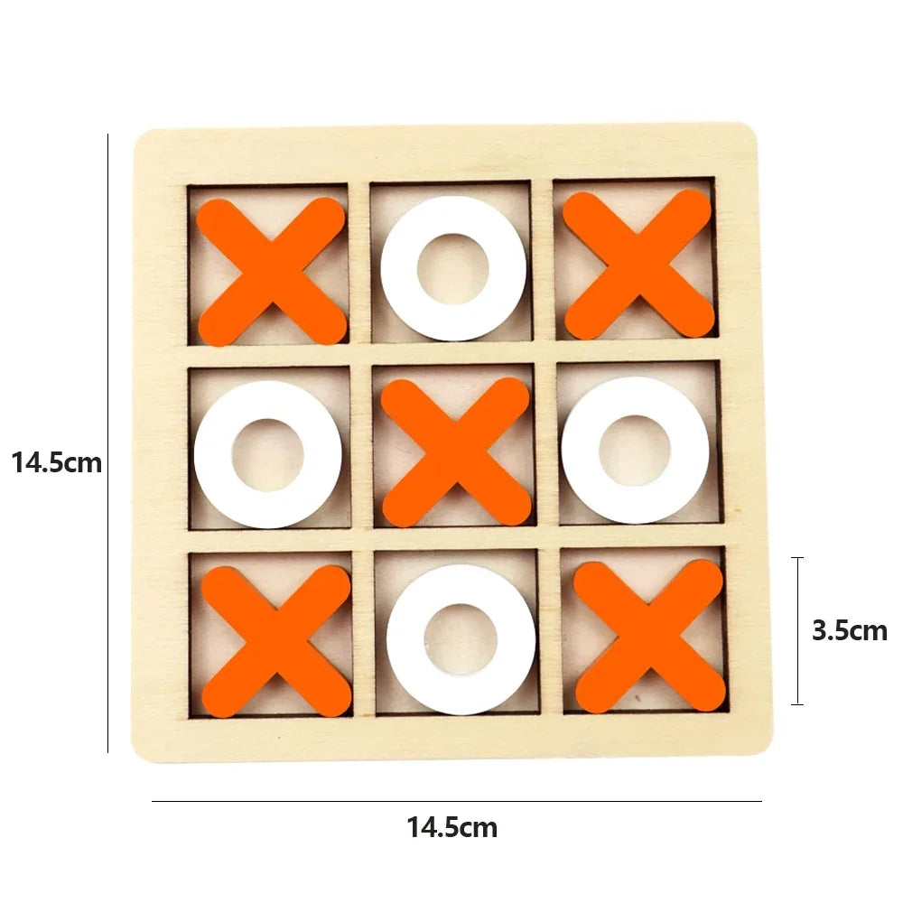 Wooden XO Tic Tac Toe Game Mini