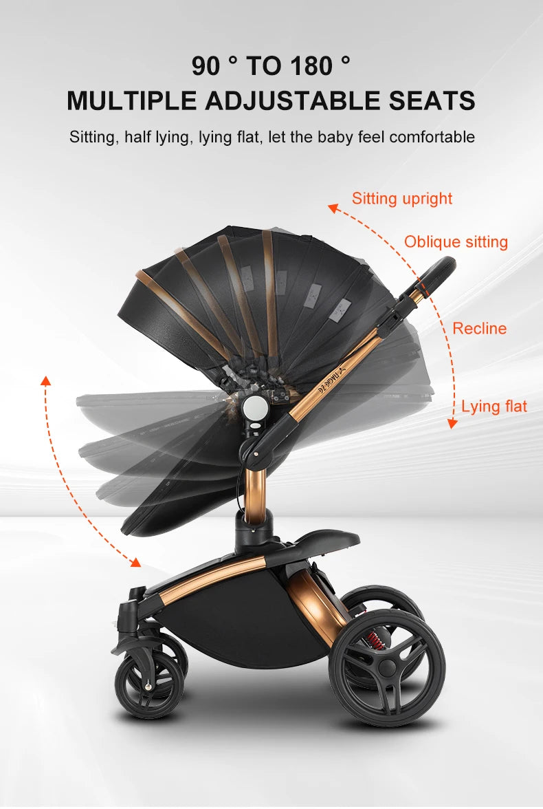 Biomimetic baby stroller 3 in 1 baby car light