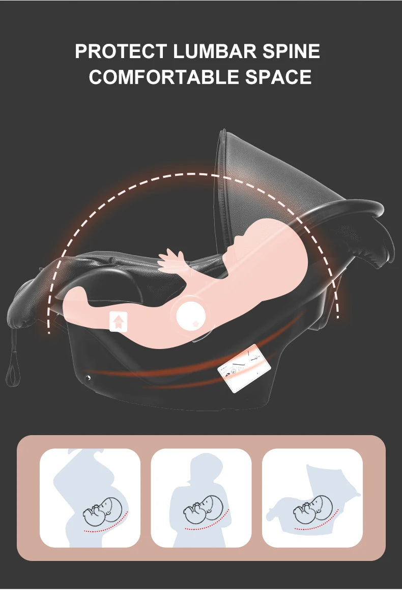Biomimetic baby stroller 3 in 1 baby car light