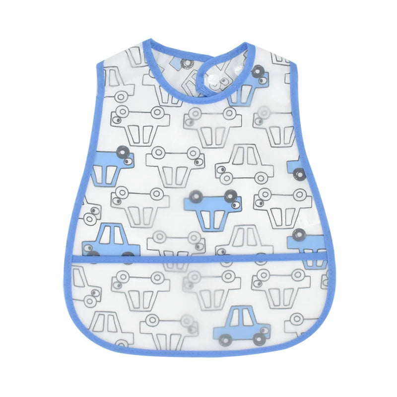 Waterproof Pocket Lunch Feeding Bibs Adjustable