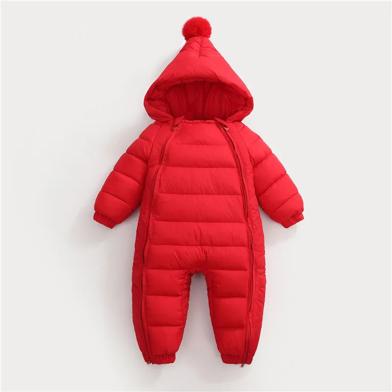 Jumpsuit crawling clothes for boys and girls aged 0-3 winter cotton