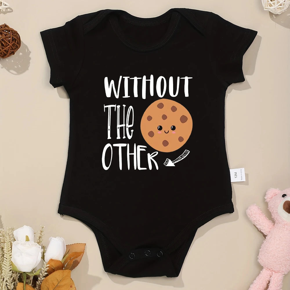 Can't Have One Without The Other Twin Baby Boys Clothes Bodysuits