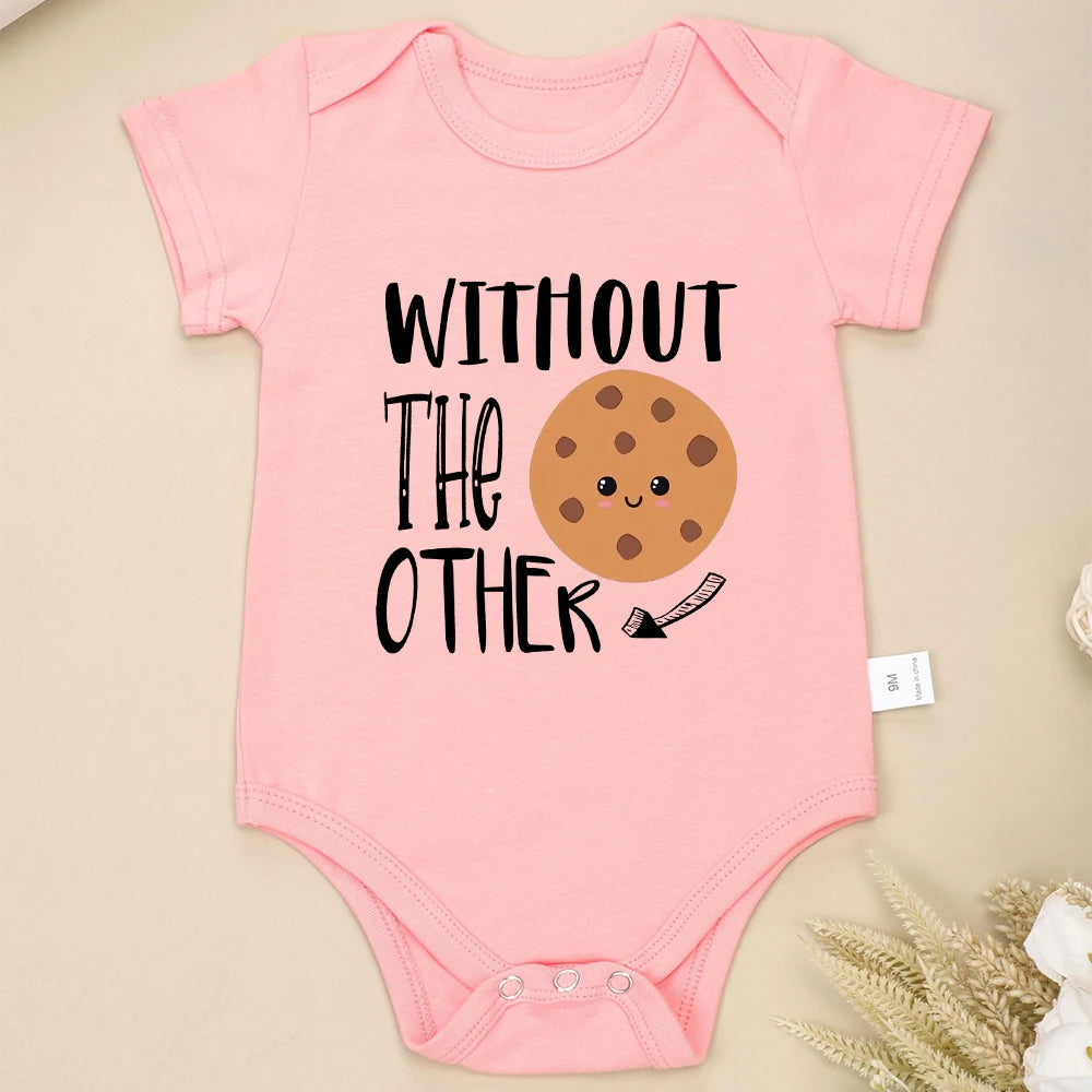 Can't Have One Without The Other Twin Baby Boys Clothes Bodysuits