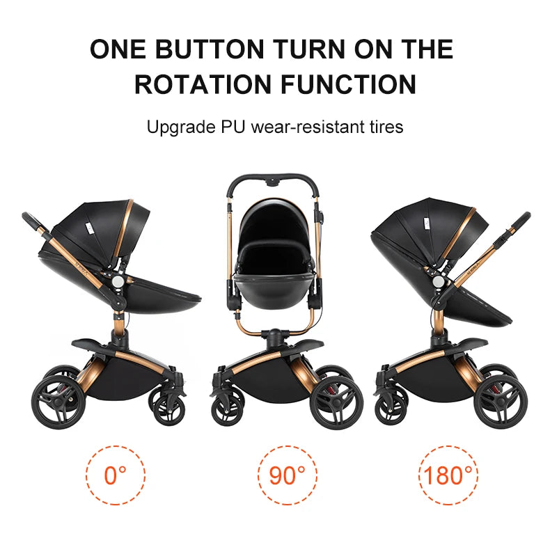 Biomimetic baby stroller 3 in 1 baby car light
