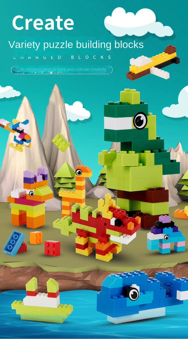 1000 DIY creative building blocks set