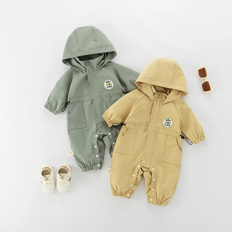 Casual Double-layer Hooded Jumpsuit