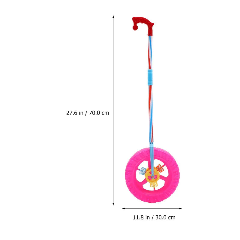 Children'S Baby 2-Section Walking Stroller With Wheels Toddler Stroller Push Walker Wheels Learning Along Pvc Color Random