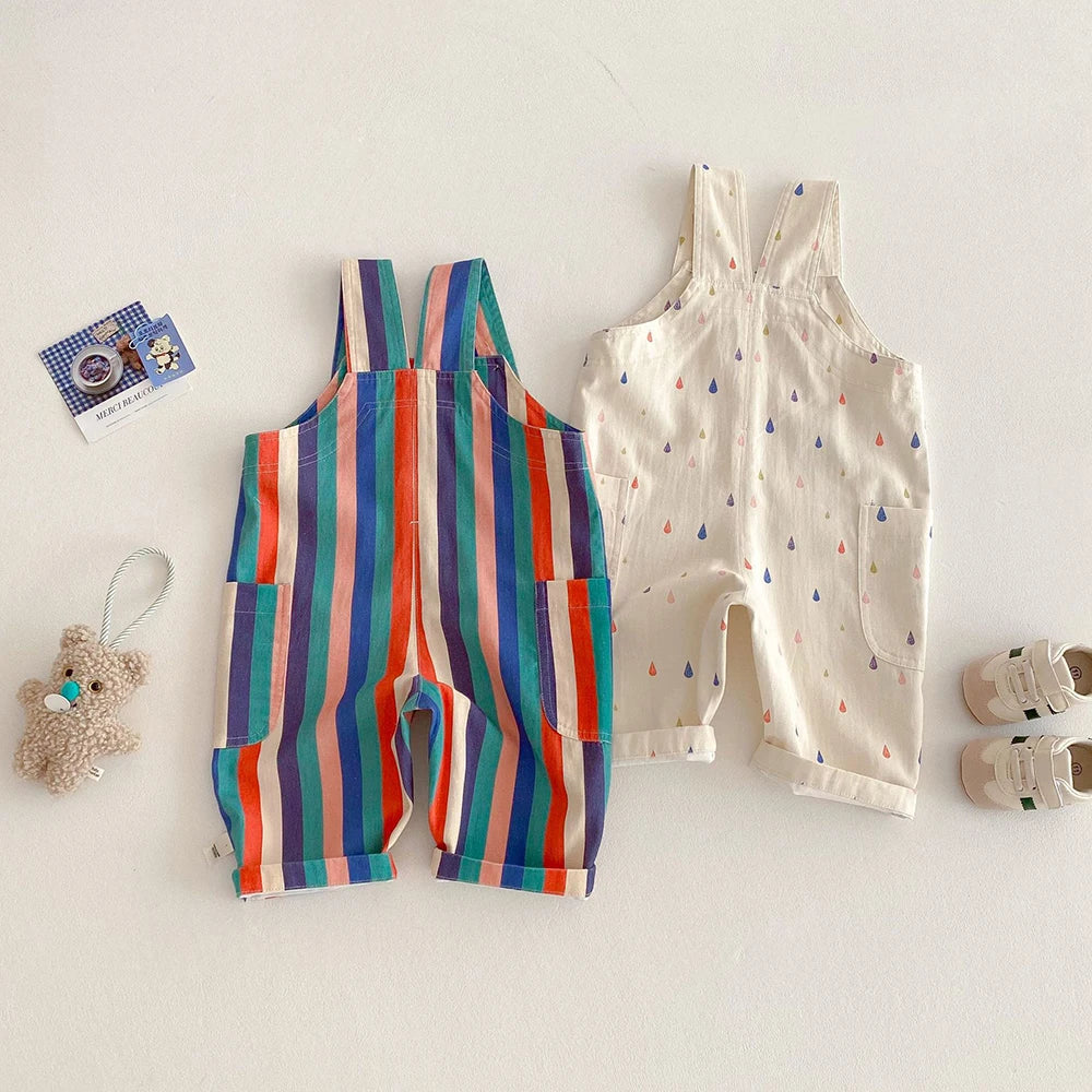 Overalls Polk Dot Jumpsuits Striped