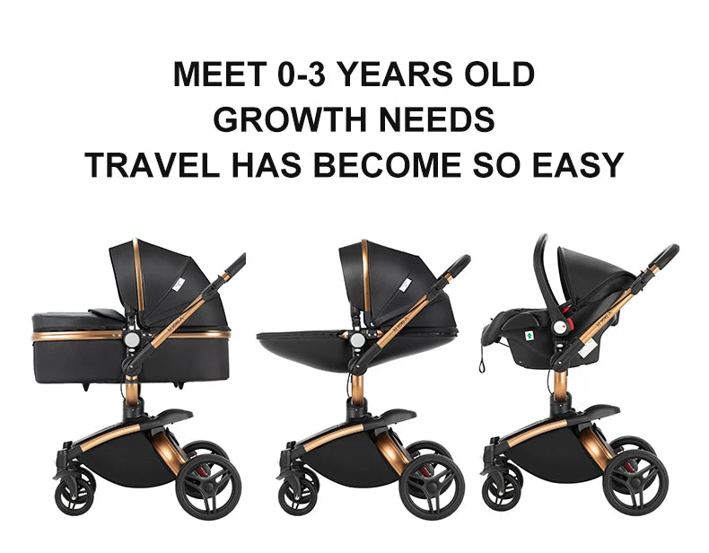 Biomimetic baby stroller 3 in 1 baby car light