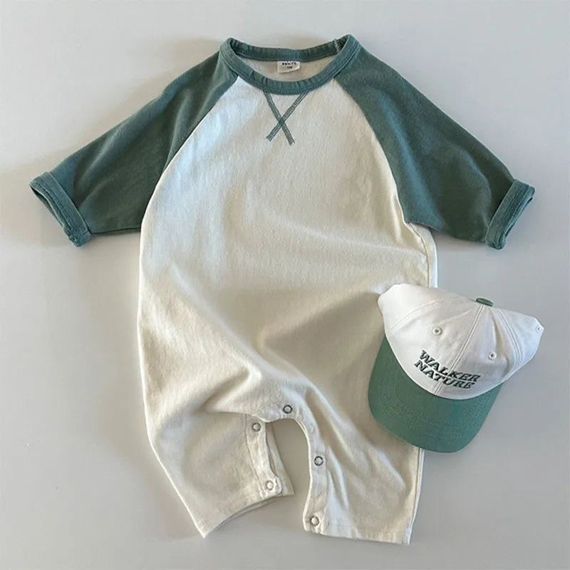 New Spring Autumn Baby Bodysuit Soft Cotton Toddler Jumpsuits for Girls Boys Newborn One-Piece Clothes Korea Style Infant Romper