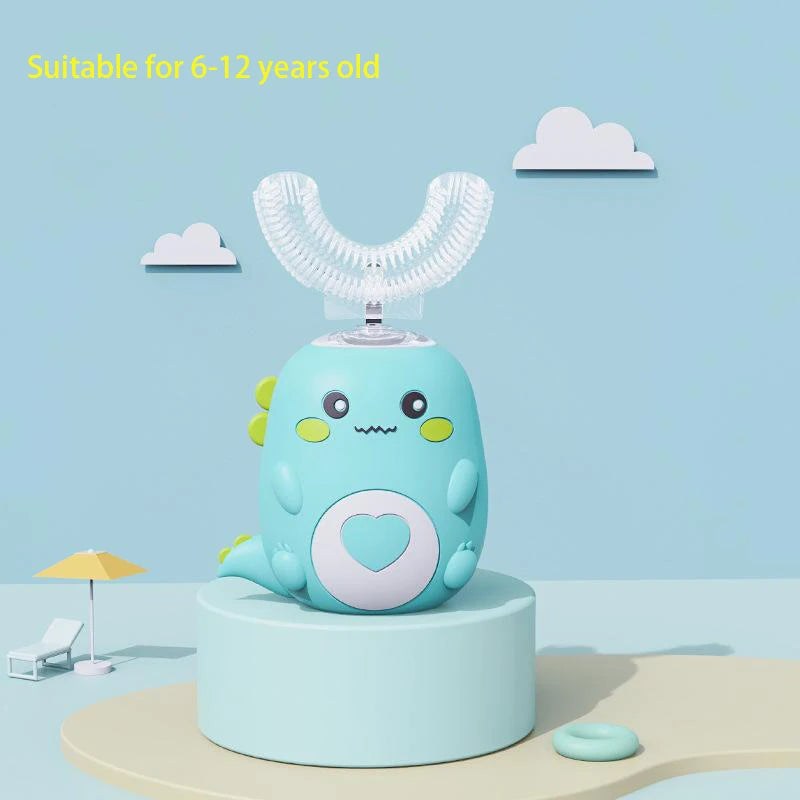 Kids U-Shape Toothbrush 360° Soft Silicone | Toddler & Baby Toothbrush | BPA-Free Manual Toothbrush for Boys & Girls | Gentle Gum Care, Safe Oral Hygiene, Fun Design