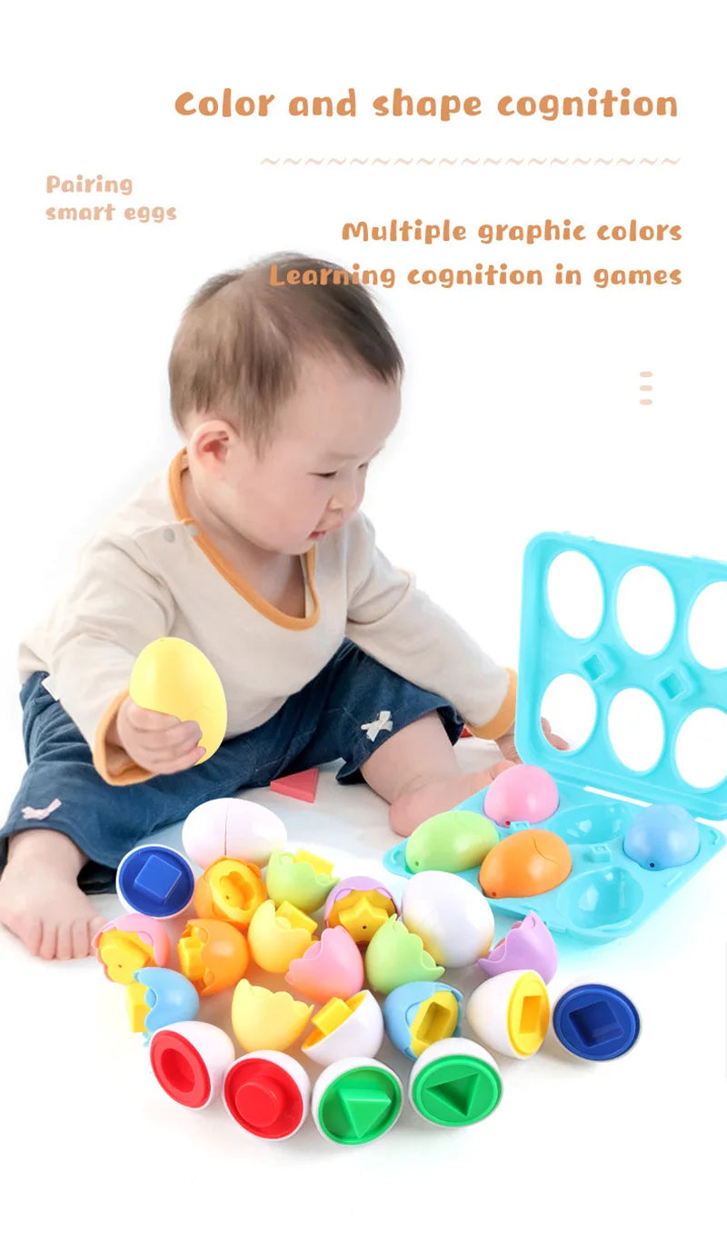 Eggs Screws 3D Puzzle Learning Education Math Toys Kids Shape Match Smart Game