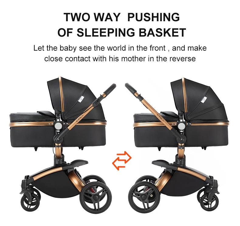 Biomimetic baby stroller 3 in 1 baby car light