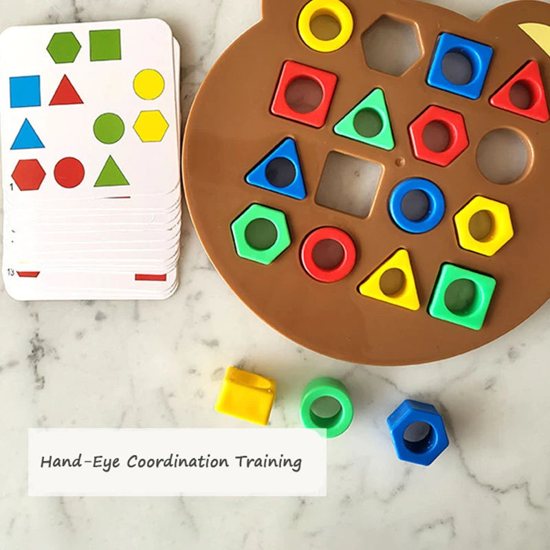 Matching Puzzle Colours Geometric Shape