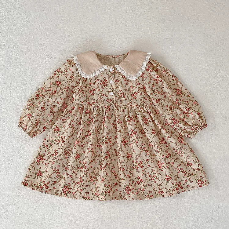Flower Printing Princess Dress