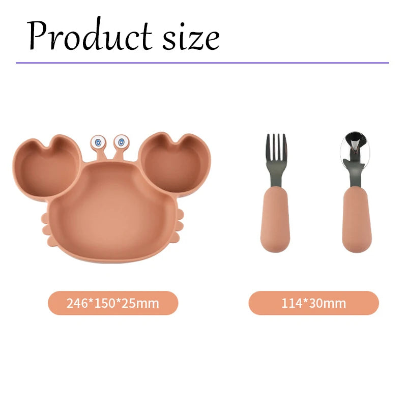 Baby Bowls Plates Fork spoon Set