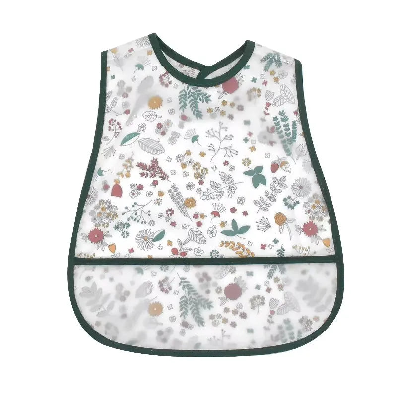 Waterproof Pocket Lunch Feeding Bibs Adjustable