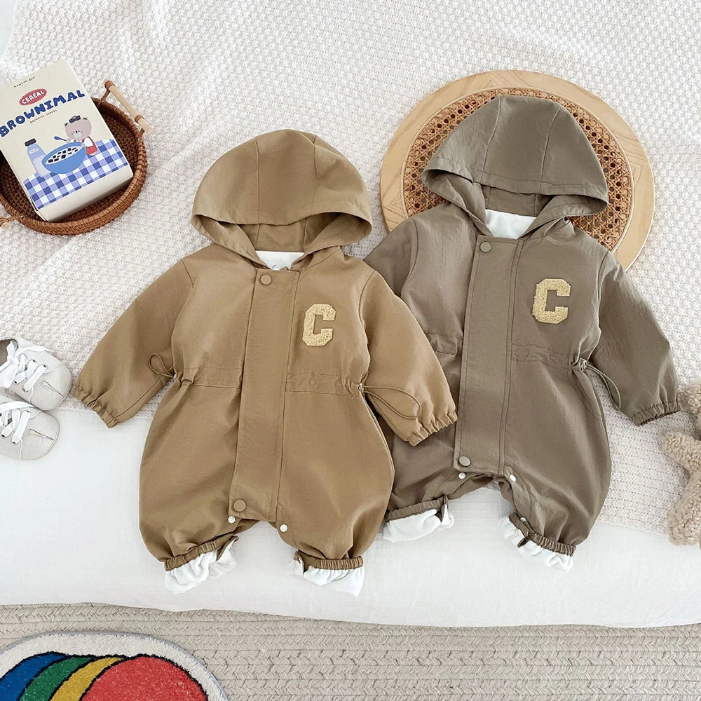 Casual Double-layer Hooded Jumpsuit