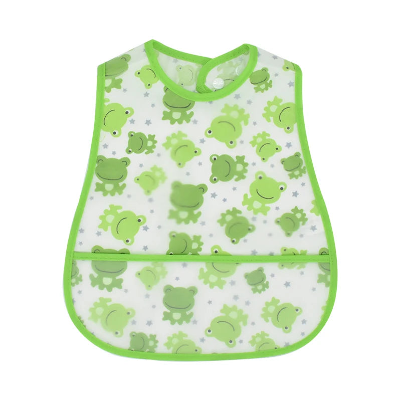 Waterproof Pocket Lunch Feeding Bibs Adjustable
